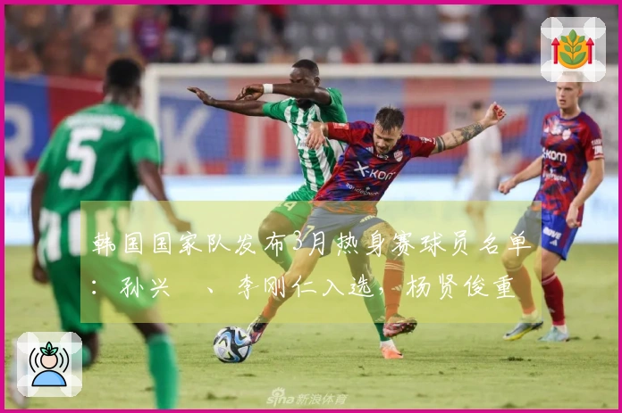 韩国国家队发布3月热身赛球员名单：孙兴慜、李刚仁入选，杨贤俊重返阵容